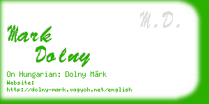 mark dolny business card